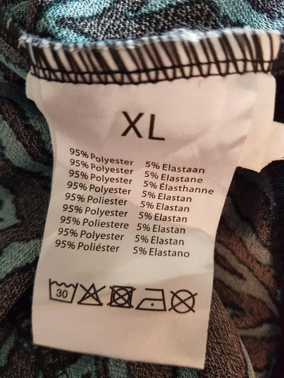 🦓 Fluwyde jurk met zebrapatroon in groen, den en zwart - Maat XL (42/44) – photo 6
